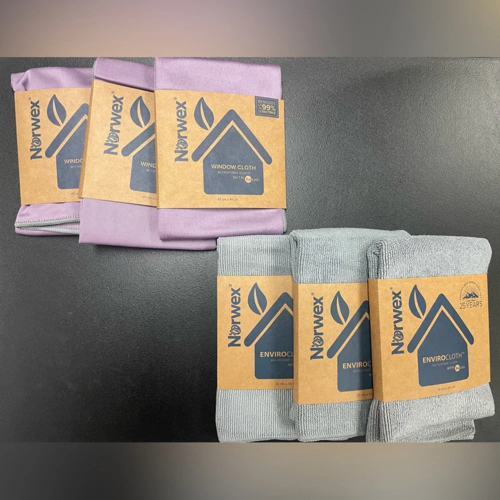 Norwex windows cloth and enviro cloth 3 each